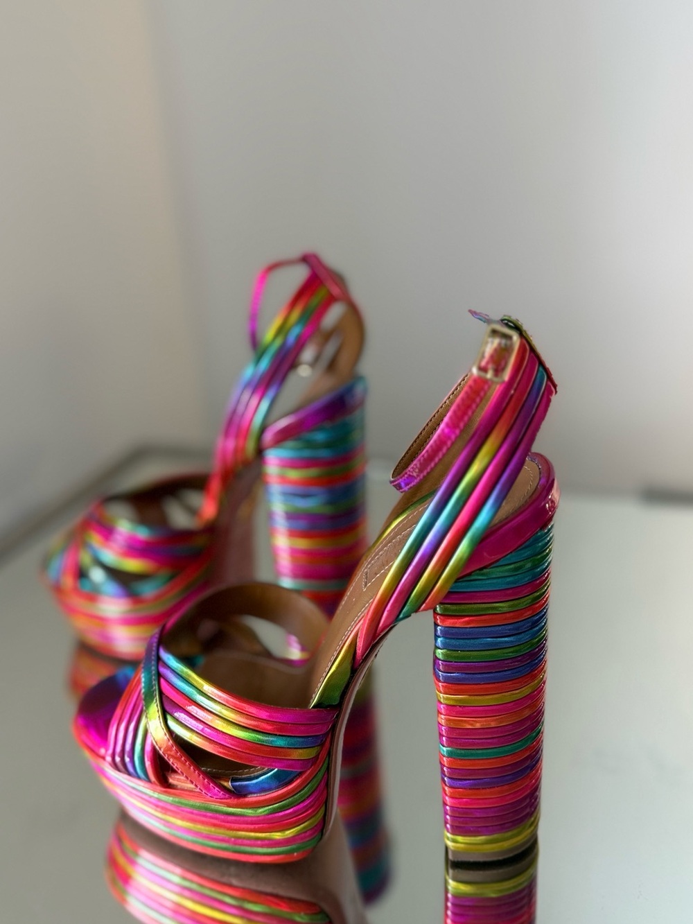 EUC Aquazzura Sundance platform 35 $895 - Picture 8 of 16